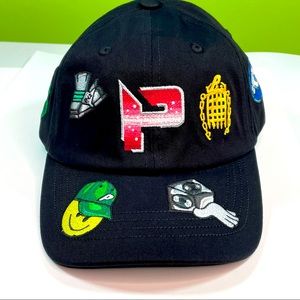 Palace Pez 6 Panel Black Adjustable Embroidered Mens Cap Hat